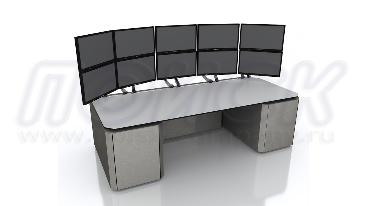 Прямоугольный стол серии ПОИСК-Б2М-Техно